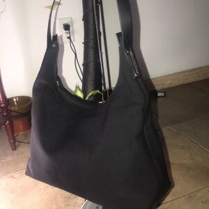 AUTHENTIC SALVATORE FERRAGAMO BLACK SHOULDER BAG